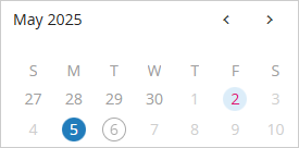 Select date in Daily Report calendar